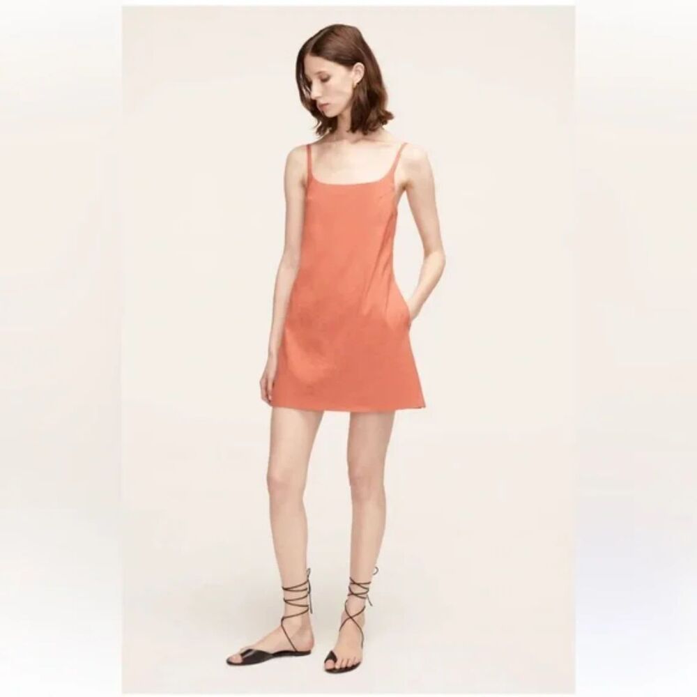 Rebecca Taylor Stretch Linen Open‑Back Skirted Romper | Size 0 | NWOT